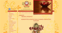 Desktop Screenshot of anandastudio.hu